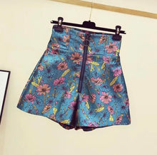 Load image into Gallery viewer, Elegant High Waist Floral Shorts - Multi Color
