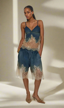 Load image into Gallery viewer, Celine Lace Patchwork Denim Set
