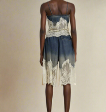 Load image into Gallery viewer, Celine Lace Patchwork Denim Set
